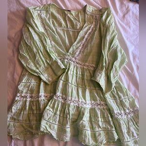 Free People green coverup / tunic